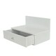 image 4 of Pair of Kelly Wall-Mounted Bedside Cabinets with Drawer - Modern Floating Bedside Tables | White | White | One Size | 2