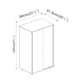 image 5 of URBNLIVING 2 Sliding Door Wardrobe 120cm Freestanding Unit | Multi | Grey Carcass + Black Doors | 1
