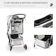 image 5 of PawHut Pet Stroller Pushchair Carrier for Cat Puppy with 3 Wheels Grey