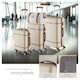 image 3 of Suitcase Set Madison -  13-piece, 3 suitcases, packing cubes, TSA lock | Cream | cream | 1