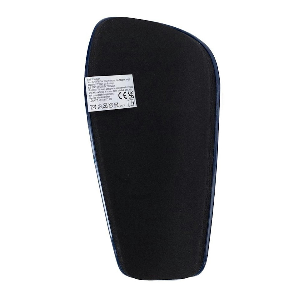 image 1 of Chelsea FC Childrens/Kids Fuse Slip-In Shin Guards - Blue/White - 10-12 Years