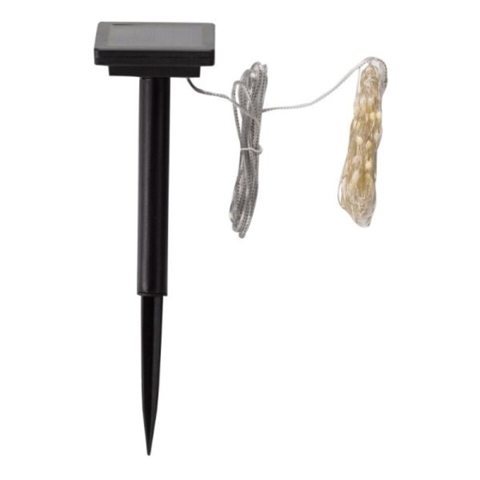 image 1 of Ultra Solar Powered 50 LEDs Firefly String Lights Clear