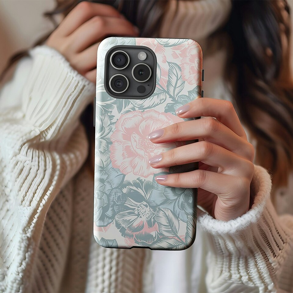 image 1 of Pastel Floral Phone Case | Pink | iPhone 13 Pro Max
Tough | iPhone 13 Pro Max
Tough