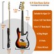 image 6 of 3rd Avenue Electric Bass Guitar Pack with Amp Green