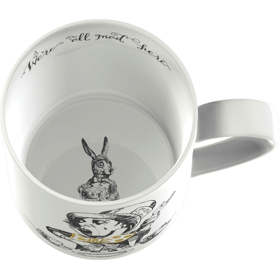 image 1 of V&A Alice in Wonderland Mug White 350ml | White