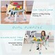 image 4 of COSTWAY 6-in-1 Baby High Chair Convertible Feeding Chair-colorful