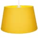 image 2 of Traditional 14 Inch Ochre Mustard Linen Drum Table-Pendant Lampshade 60w Maximum | Yellow