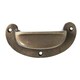 image 3 of Hammer & Tongs Wide Lipped Cabinet Drawer Pull - W95mm x H40mm - Brass N/A