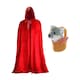 image 1 of Red Riding Hood Set - Hooded Cape & Soft Basket with Wolf | Multi | One Size