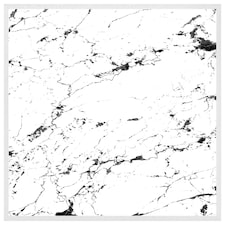 Thin black marble (Picture Frame) White | M