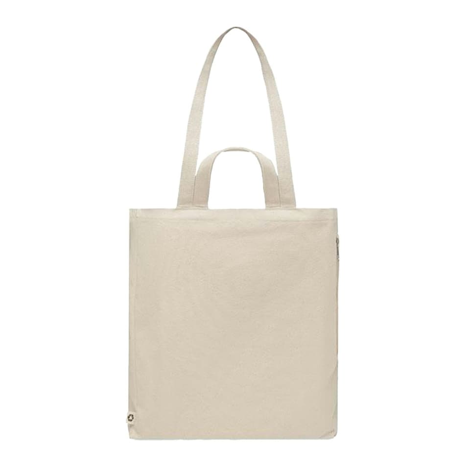 image 1 of MidOcean GAVE Recycled Cotton Shopper Bag - Beige - 12cm x 38cm x 38cm | Brown