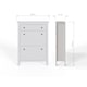 image 6 of Deluxe Two Tier Shoe Cabinet | White | White