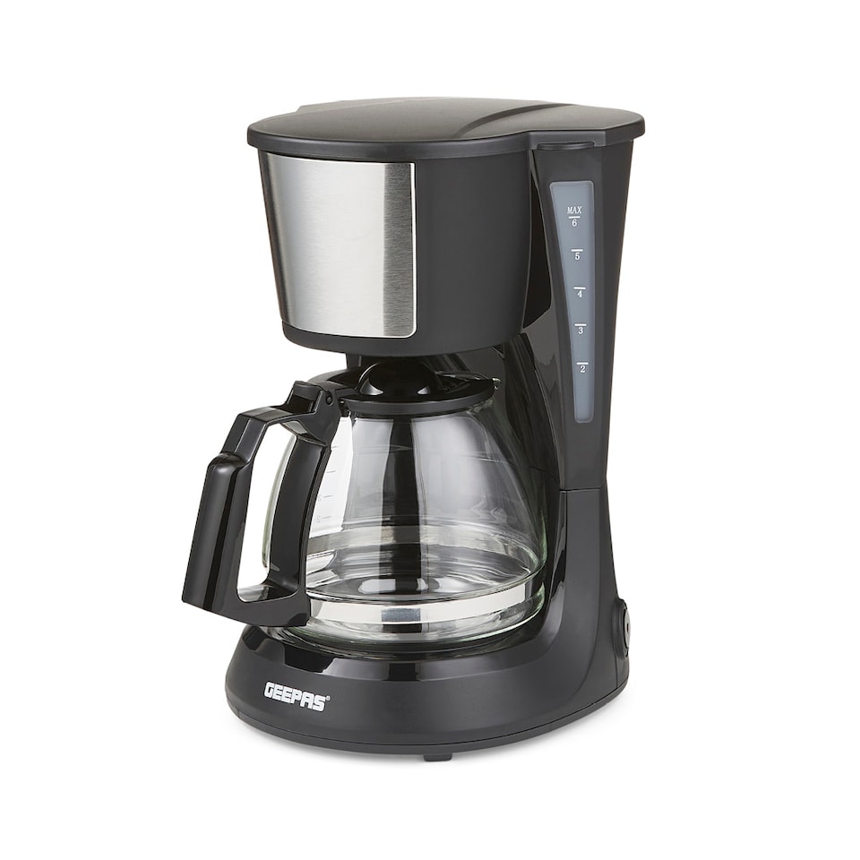 image 1 of GEEPAS 750ml Filter Coffee Machine 600W, Black