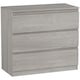 image 1 of HOMCOM Chest of Drawers, 3 Drawer Storage Cabinet Unit for Bedroom, Grey | Grey