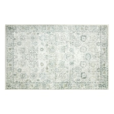 Marlow Washable Floor Rug Non Slip Living Room Hallway Carpet | Blue | 120x180CM