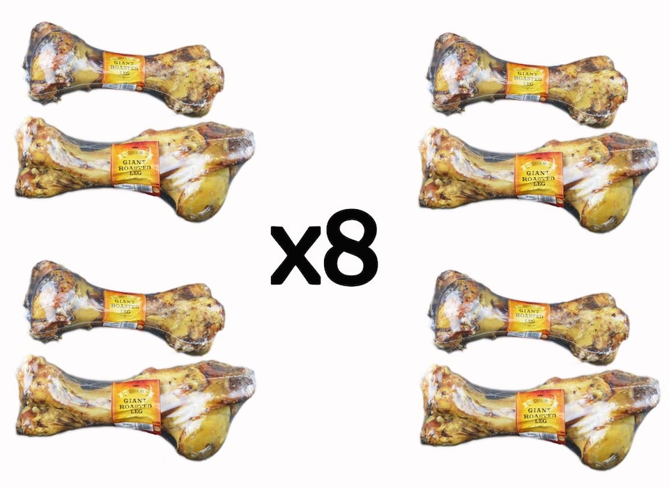 image 1 of Dog Bone Giant Roasted Beef Leg Dog Food Dog Feeding Chew Treats Pack Of 8