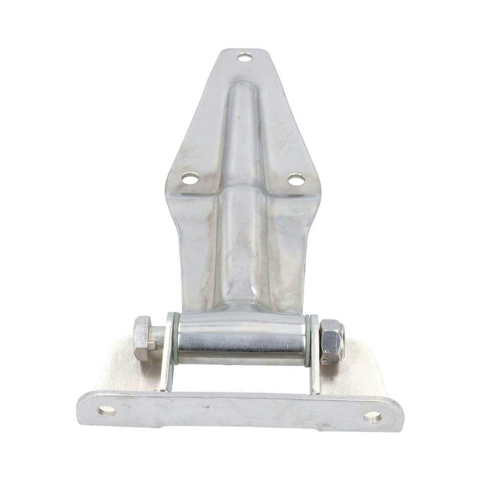 image 1 of 2 Pack 12" Stainless Steel Door Gate Strap Hinge Industrial Quality Heavy Duty | Silver