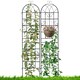image 3 of COSTWAY 2 Pack Garden Trellis Metal Trellis for Climbing Plants
