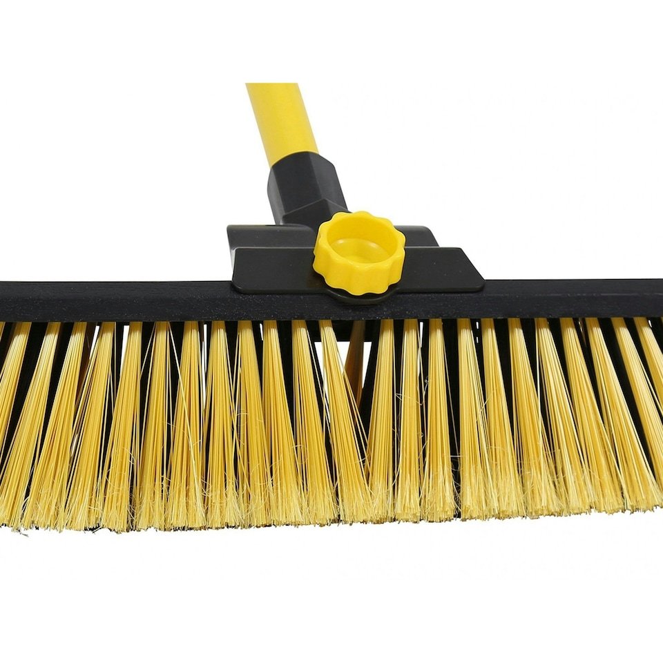 image 1 of Bulldozer Heavy-duty Broom, Clipped With Handle - Multi Colour - 600mm (24in)