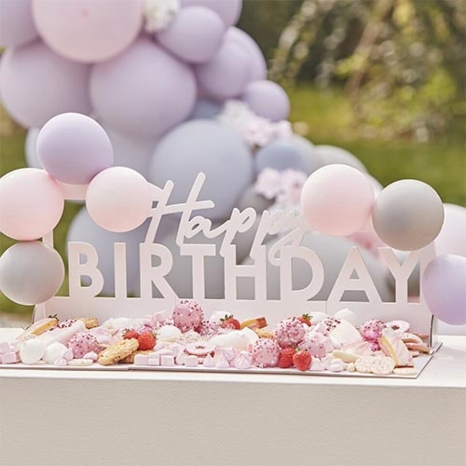 image 1 of Happy Birthday Grazing Board 63cm