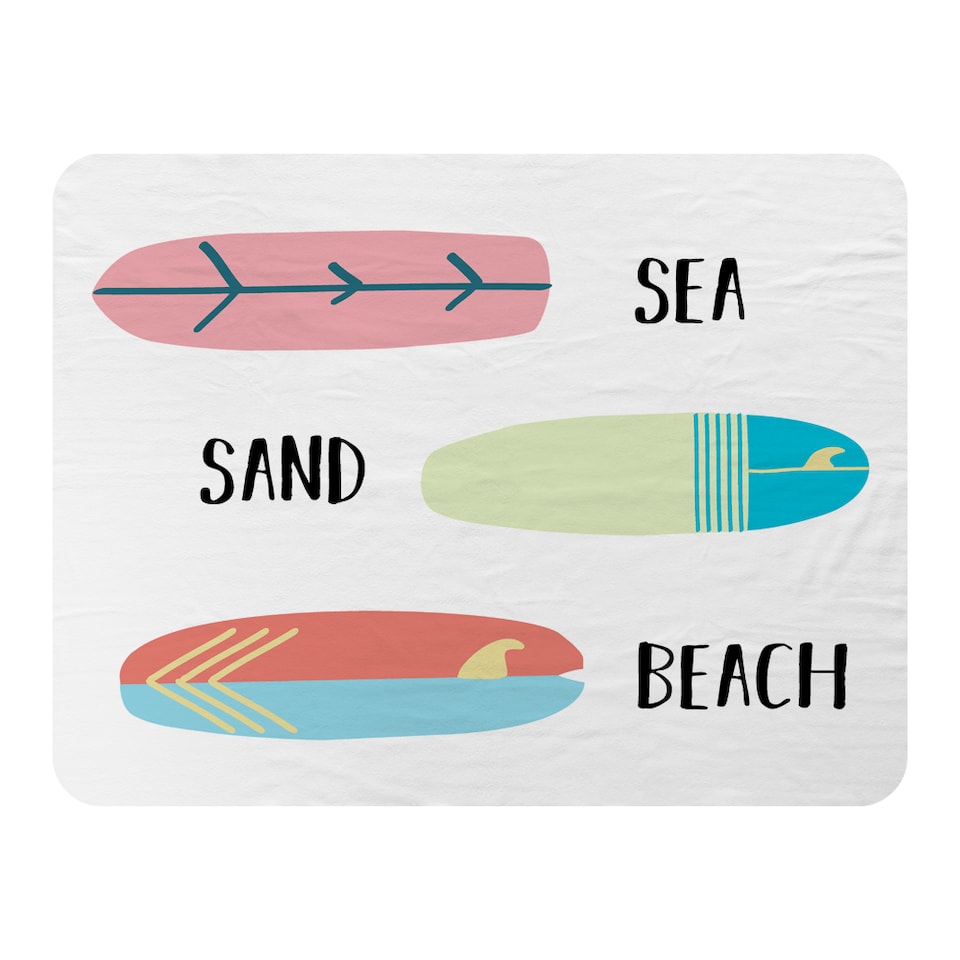 image 1 of Sea Sand Surf Beach Blanket | Multi