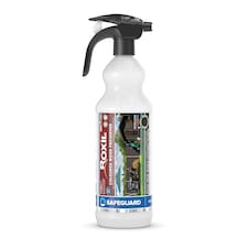 Roxil Wood Stain Preserver 1L Spray (Charcoal) for Decking, Fence, Shed, Furniture