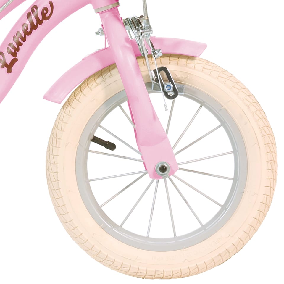 image 1 of Retro 12" Kids Bicycle - Pink Classic Vintage Style Bike for Children