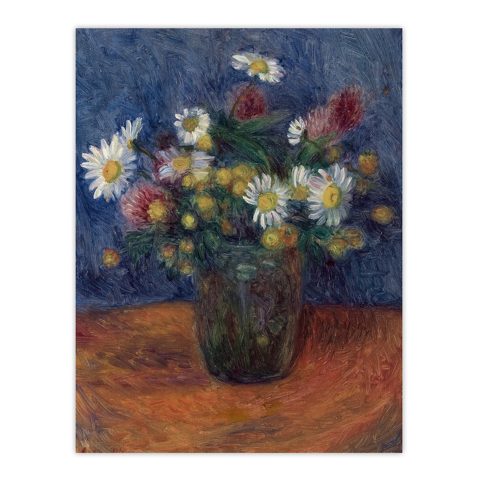 image 1 of Flower Bouquet in Vase Still Life Glackens Wall Art Poster Print 12X16"