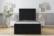 image 1 of Sloomy Kingsley Black Plush Bed Frame With Mattress With 50" Upholstered Headboard 6' Super King