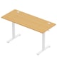 image 9 of Vonhaus Light Wood Maple Effect Electric Standing Desk 140x60cm