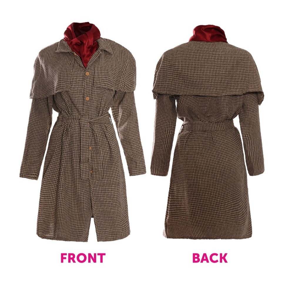image 1 of Detective Costume with Magnifying Glass Brown | S