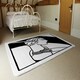 image 3 of Art Deco Woman (Rug) Black | Large: 140x200cm