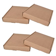 50 x Brown Small Single Wall Die Cut Packing Shipping Boxes C5 Brown