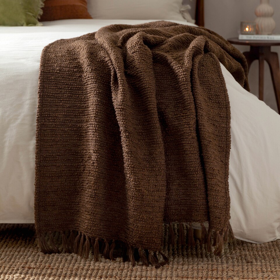 image 1 of Yard Candar Textured Boucle Throw