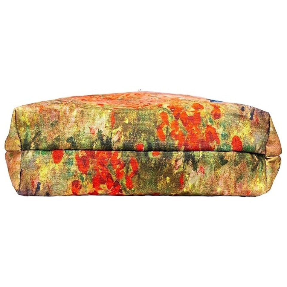 image 1 of Signare Foldable Shopper Tote Bag Poppy Field Blue