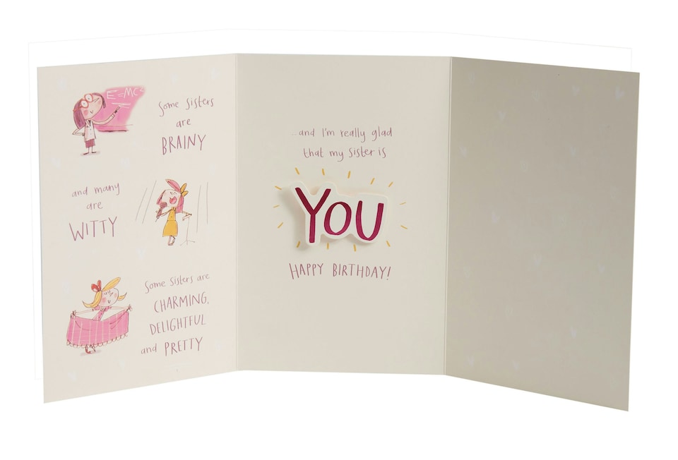 image 1 of Sister Birthday Card - A poem