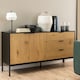 image 5 of Seaford Sideboard with 2 Doors and 3 Drawers in Black