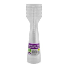 Clear Plastic Champagne Flutes 140ml - Pack of 5