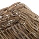 image 10 of Large Shallow Kubu Grey Rattan Rectangular Basket | Grey | Grey