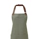 image 2 of Premier Unisex Adult Annex Oxford Faux Leather Bibbed Full Apron - Moss - One Size Green