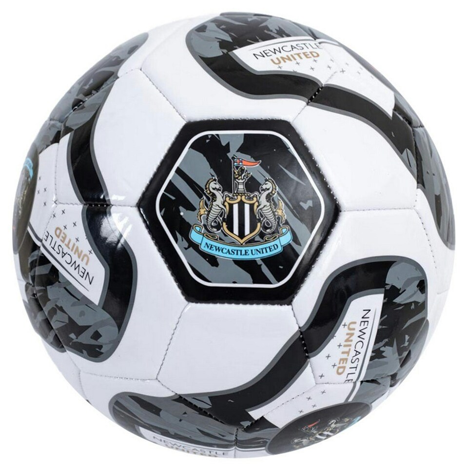 image 1 of Newcastle United FC Tracer Football - White/Black/Grey - 5