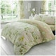 image 1 of VELVETIO Birdie Blossom Printed Duvet Cover Set Reversible Polycotton Beddings Cream | Natural | Double