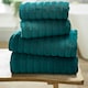 image 4 of Ribbleton 100% Cotton Zerotwist Ribbed Towels – Hand, Bath & Sheet Sizes – Ultra Soft Grey | Dove Grey | Bath sheet
