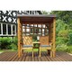 image 3 of Traditional Harvey Twin Seat Arbour with 2 x Chair Cushion Grey