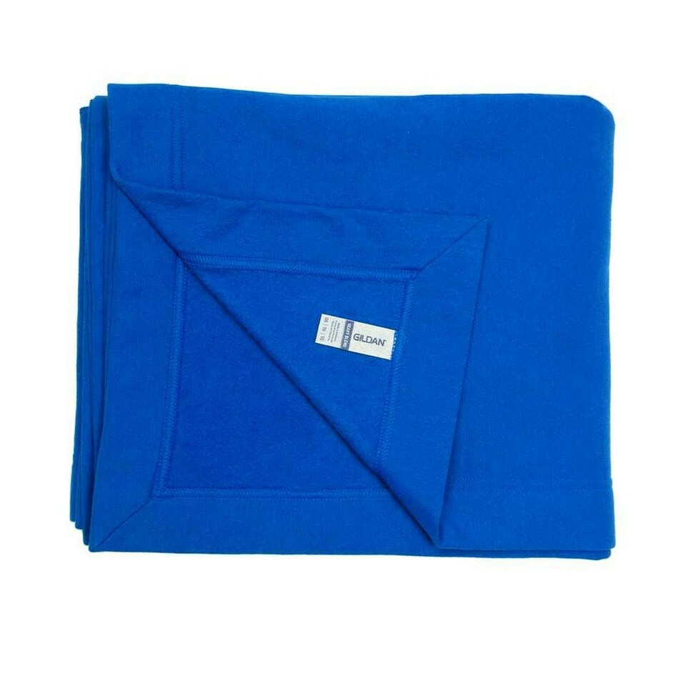Gildan Fleece Stadium Blanket - Royal Blue - One Size