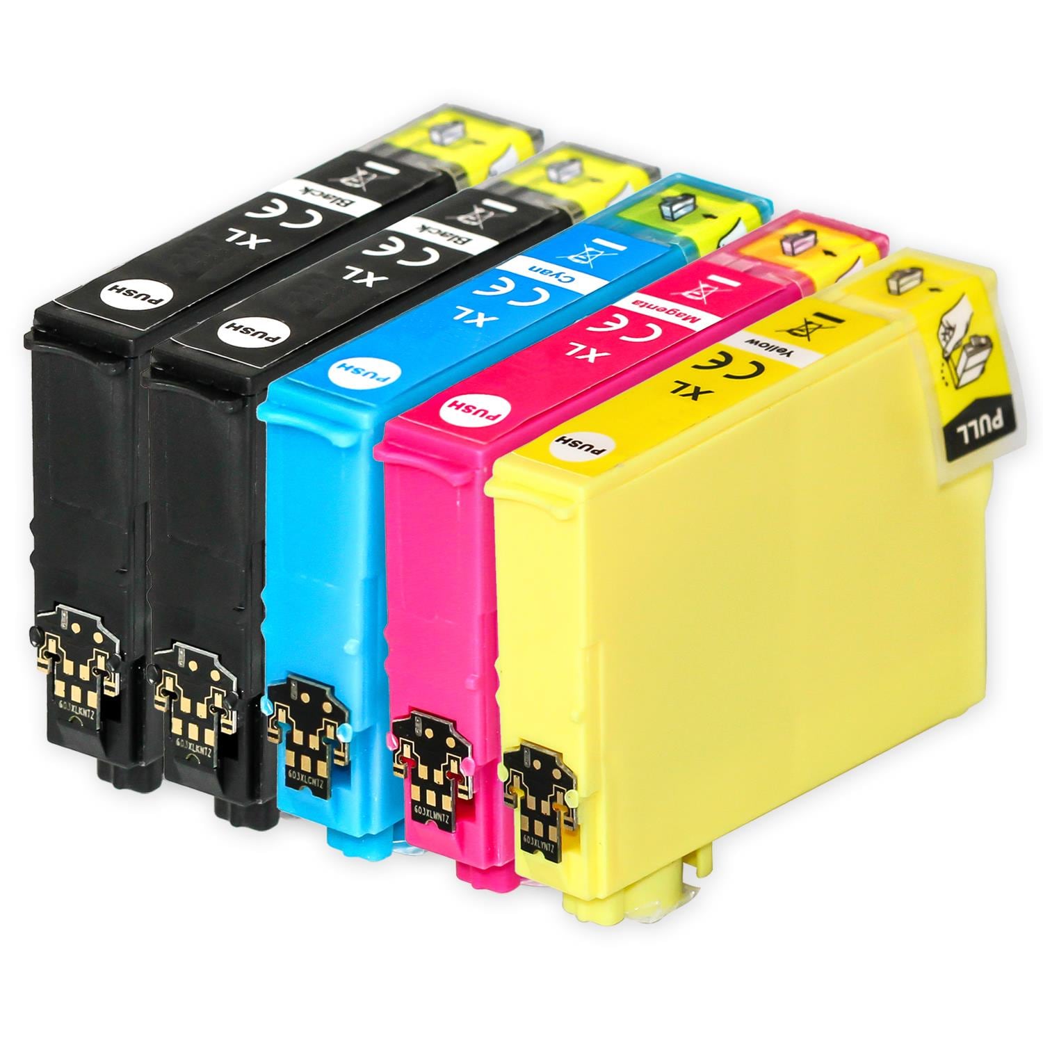 1 Go Inks Set of 4 + extra Black Ink Cartridges to replace Epson T1636+T1631 (16XL Series) (16XL) Compatible/non-OEM for Epson Workforce Printers (5 I