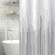 image 3 of Showerdrape City White & Grey Shower Curtain | Grey | Charcoal | 1