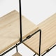 image 3 of OHS Round Multi Tier Foldable Home Office Decor Wall Mounted Display Storage Shelving - Natural