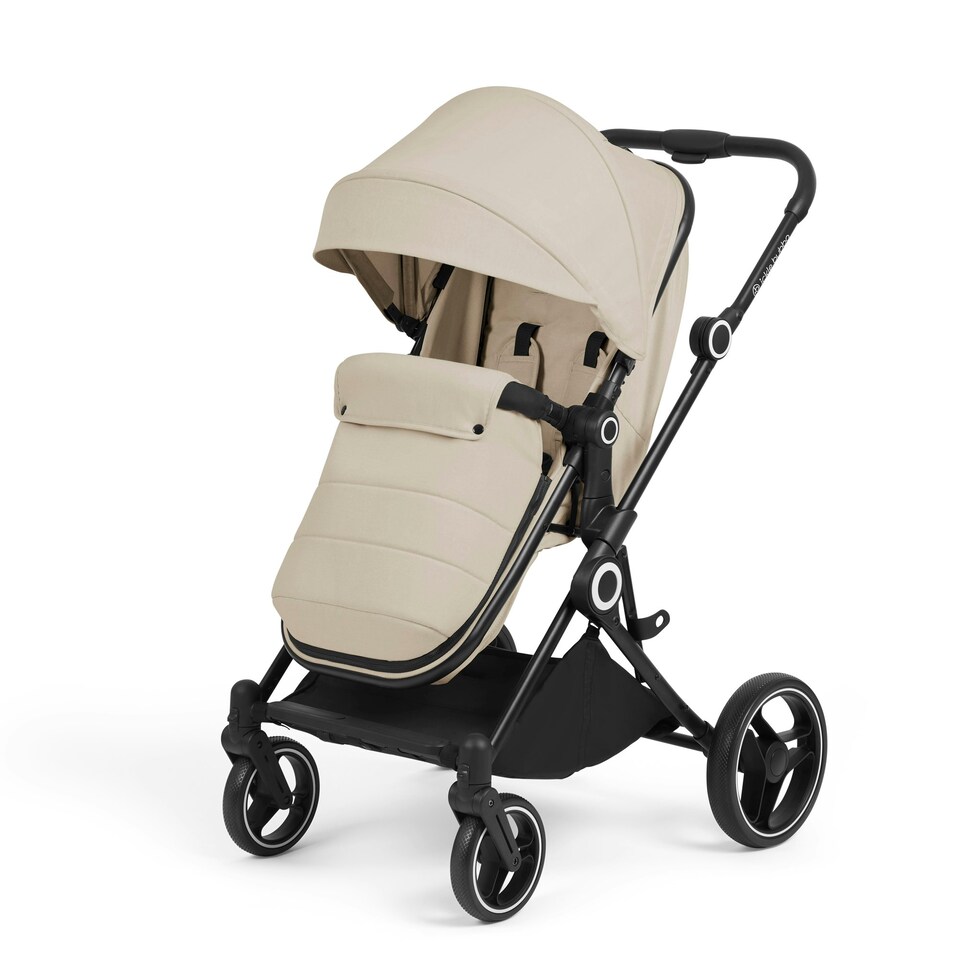 image 1 of Atom 3-in-1 Travel System & Astral Car Seat – Birth to 22kg, Compact, Lightweight and Convertible, Changing Bag, Rain Cover and Cup Holder (Stone)