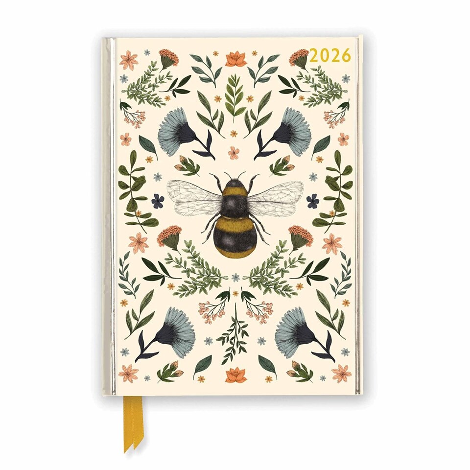 image 1 of Botanical Bee A5 Diary 2026, General Diaries, Week To View, Lifestyle, Gift